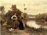 A Conversation by Daniel Ridgway Knight